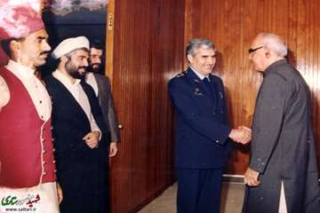 شهید ستاری و مقامات بلندپایه سیاسی ایران در دیدار با نخست وزیر وقت پاکستان
