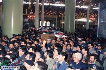 مراسم تشییع پیکر شهید منصور ستاری فرمانده نیروی هوایی ارتش و یاران همرزمش
